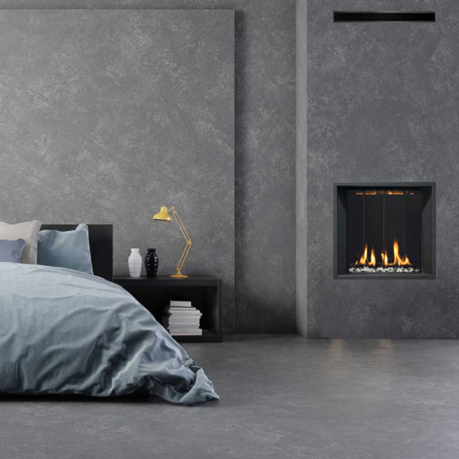 Solasfire Gas Fireplace In Modern Bedroom
