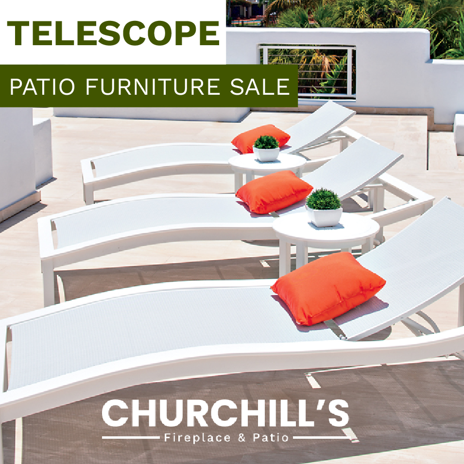 Churchill's Telescope Patio Furniture Sale Promo